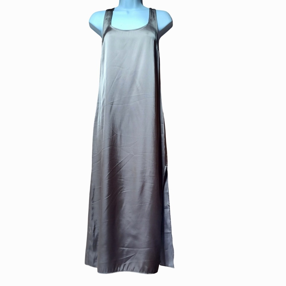Abercrombie Slip Dress Womens ST Taupe Y2K Minimalist Capsule Elevated Luxury
